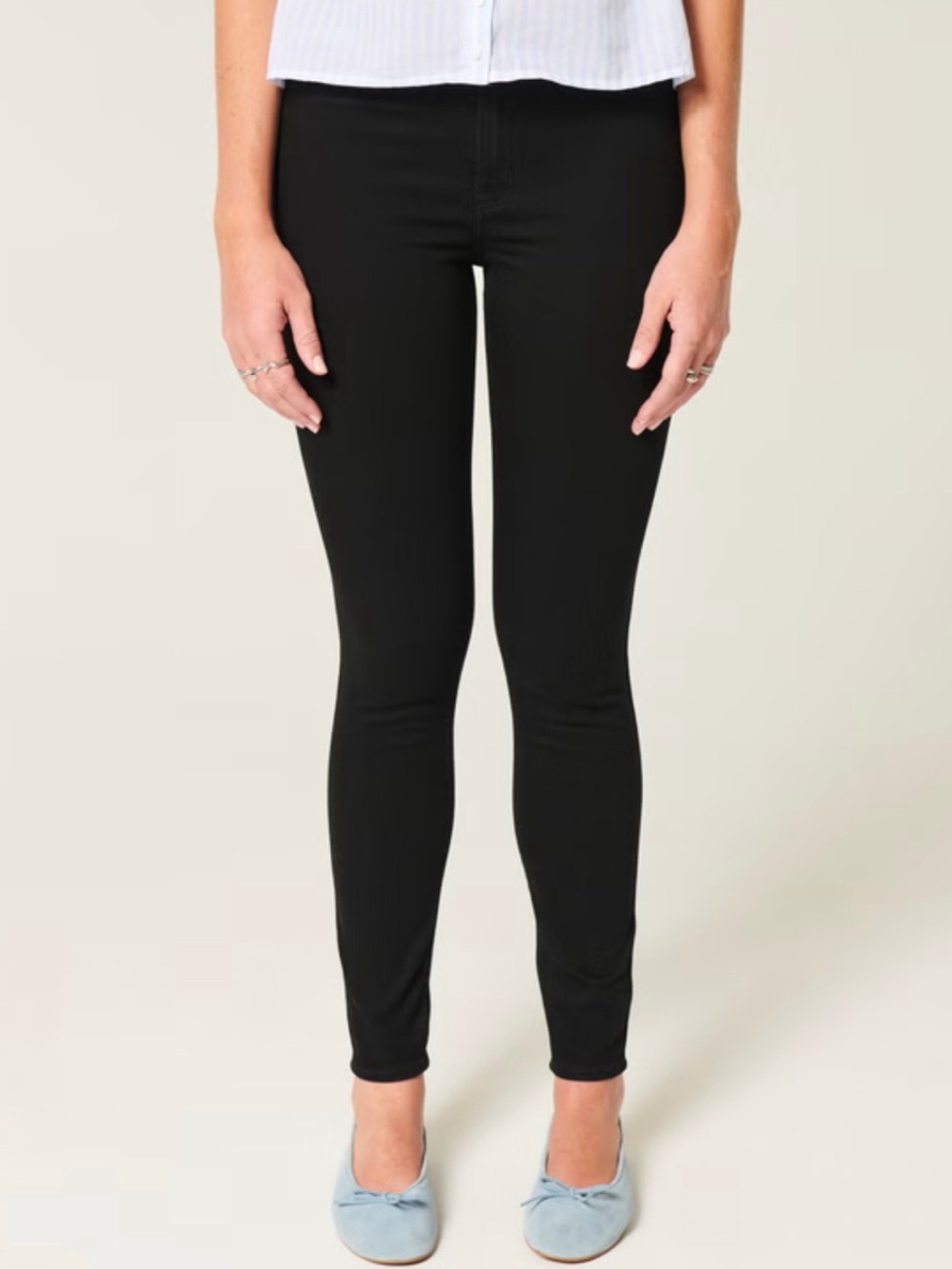 Hollister High Rise Super Skinny Jeans Black Size 9 Short